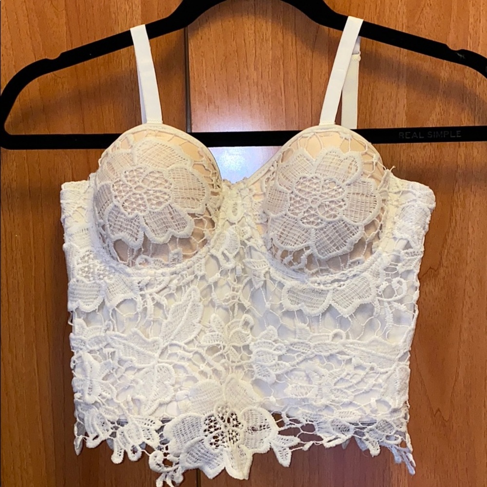Floral bustier